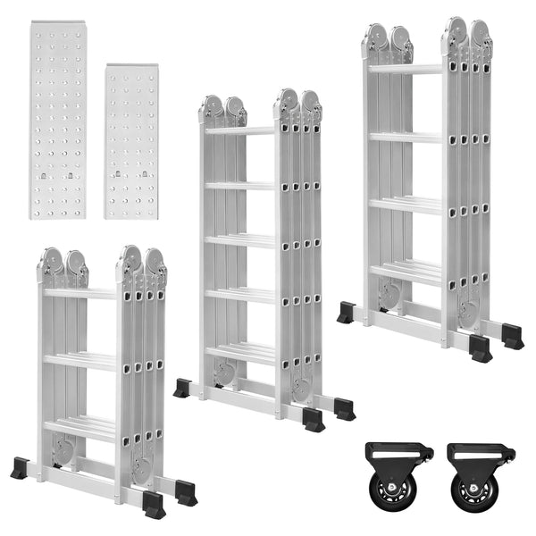 Échelle multifonction en aluminium 4 × 3 marches