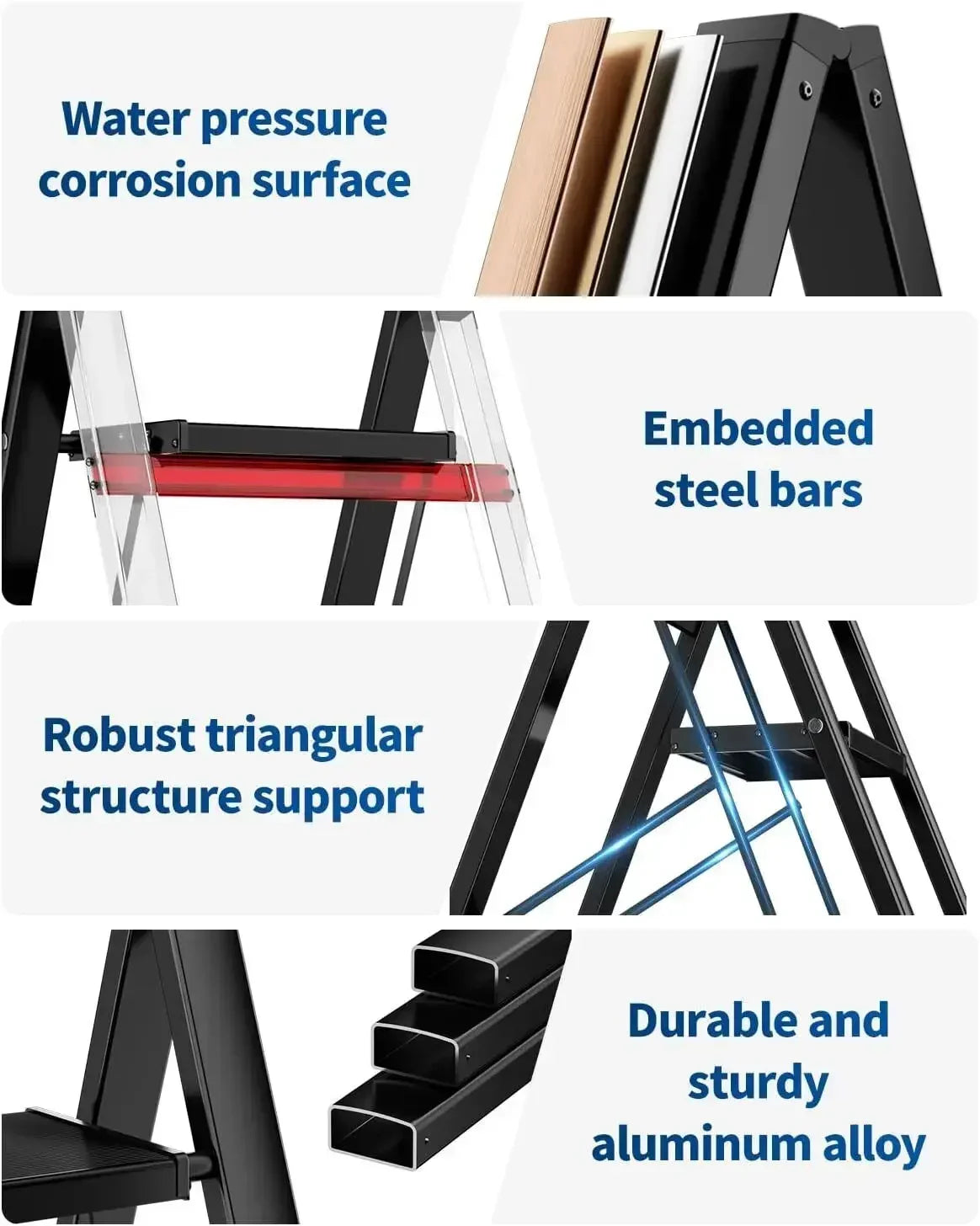 Escabeau aluminium 2 marches – vue 5