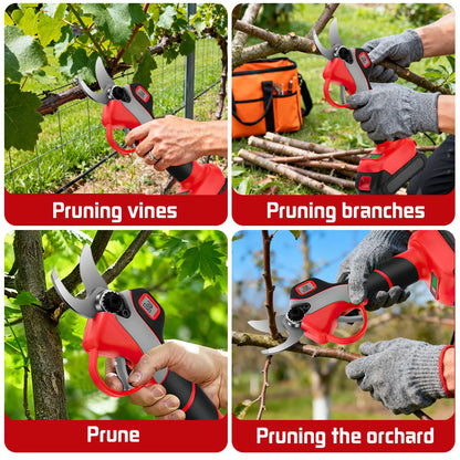 30mm Brushless Electric Pruner Scissor 1000W Efficient Fruit Tree Bonsai Shear Branch Garden Tool For Makita Battery Pin