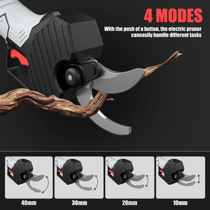 50mm Brushless Cordless Electric Pruning Shears, 1000W 4-Stage Adjustable for Tree & Bonsai Trimming For Makita 21V Battery