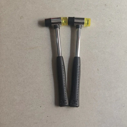 Double Face Soft Tap Rubber Hammer 25/30/35/40/45mm Multifunctional Glazing Window Beads Hammers Nylon Head Rubber Mallet