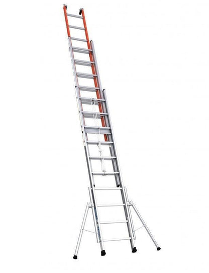 Echelle 3 Plans TUBESCA isolex - 6,89 m - 3x10 échelons - Transformable - DISTRI-FIBRE - DISTRI-FIBRE