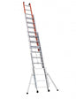 Echelle 3 Plans TUBESCA isolex - 6,89 m - 3x10 échelons - Transformable - DISTRI-FIBRE - DISTRI-FIBRE