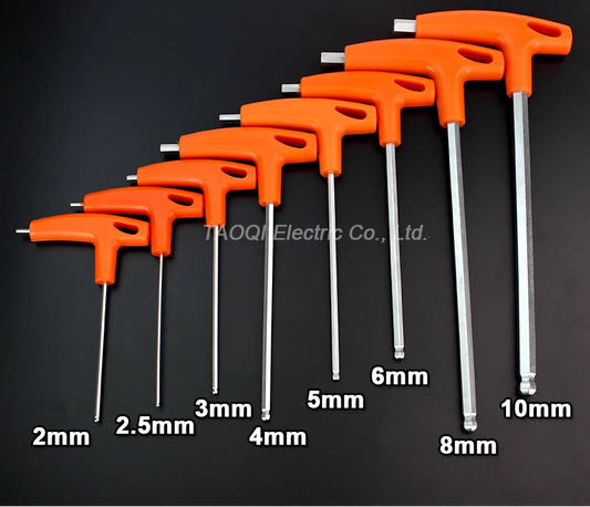 2/2.5/3/4/5/6/8/10mm Ball/Flat head Hex key allen wrench Hand tool Universal Quick Snap Adapter Chrome Vanadium Steel hexagona