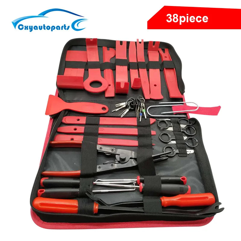 Kit de dépose de garnitures, 38 outils dans leur sacoche