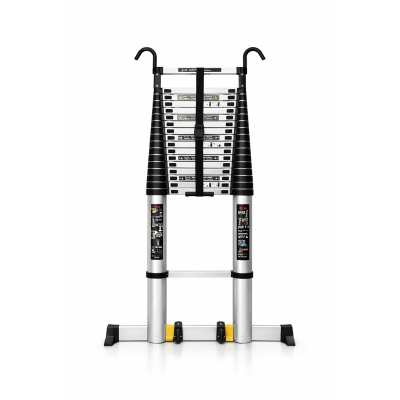 Échelle télescopique MaxiWide 8m aluminium pro - Bricovibe