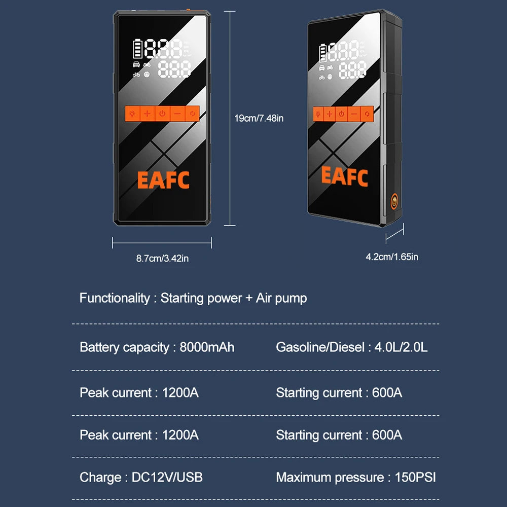 Booster de batterie avec compresseur, vue 6