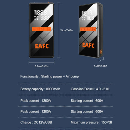 Booster de batterie avec compresseur, vue 6