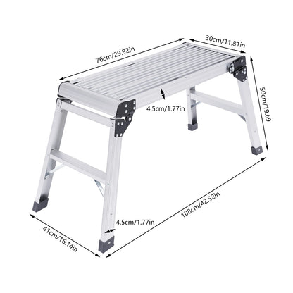 Plateforme pliante aluminium – vue 3