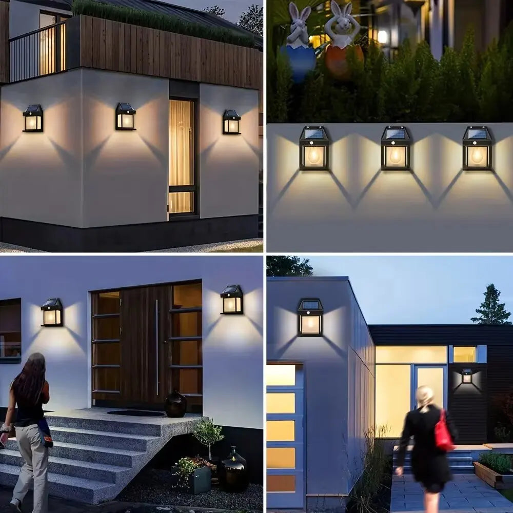 Appliques solaires sur une façade