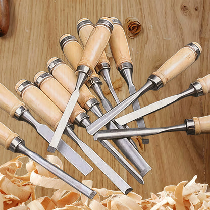 Gouges de sculpture sur bois, vue 2