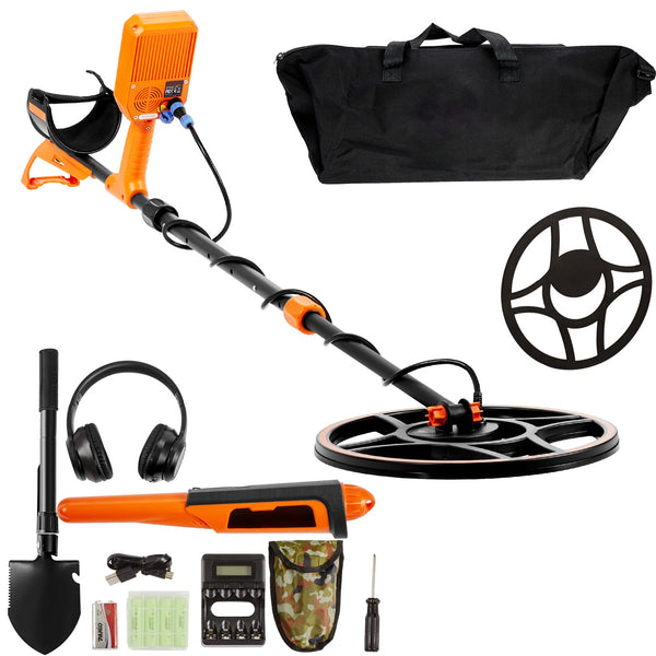 Détecteur de métaux rechargeable bobine 12 pouces IP68