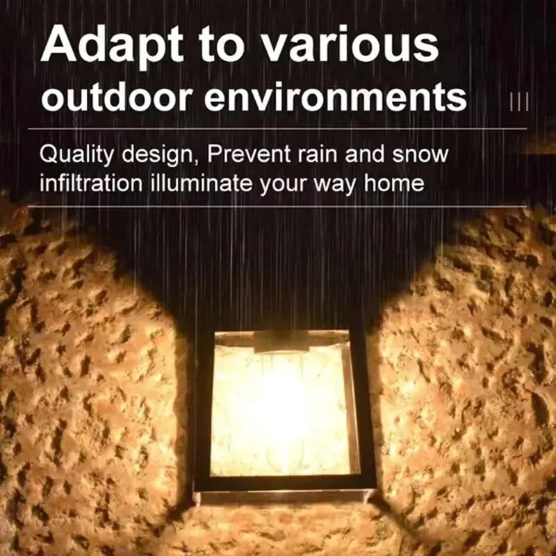 Applique solaire allumée de nuit