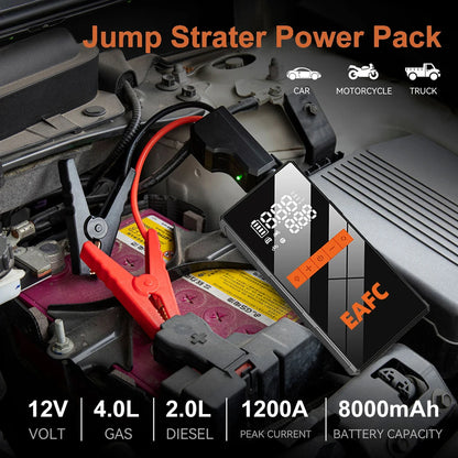 Booster de batterie avec compresseur, vue 3