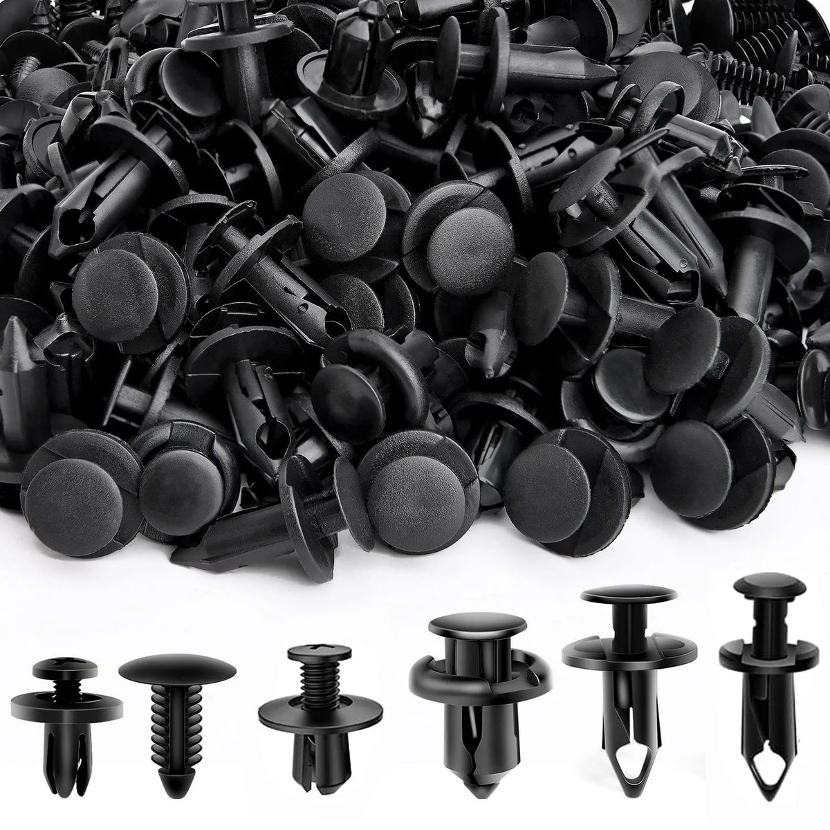 Assortiment de 190 agrafes plastiques pour voiture
