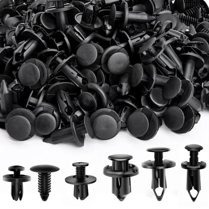 Assortiment de 190 agrafes plastiques pour voiture