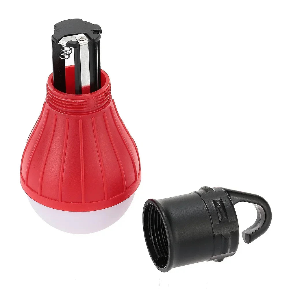Lampe de tente LED ouverte, compartiment à piles