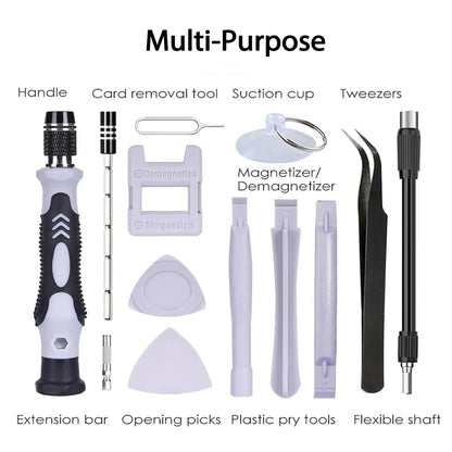115-in-1 Precision Screwdriver Set, Mini Professional Magnetic Repair Tool Kit, suitable for Phone, Computer, Electronic Repair