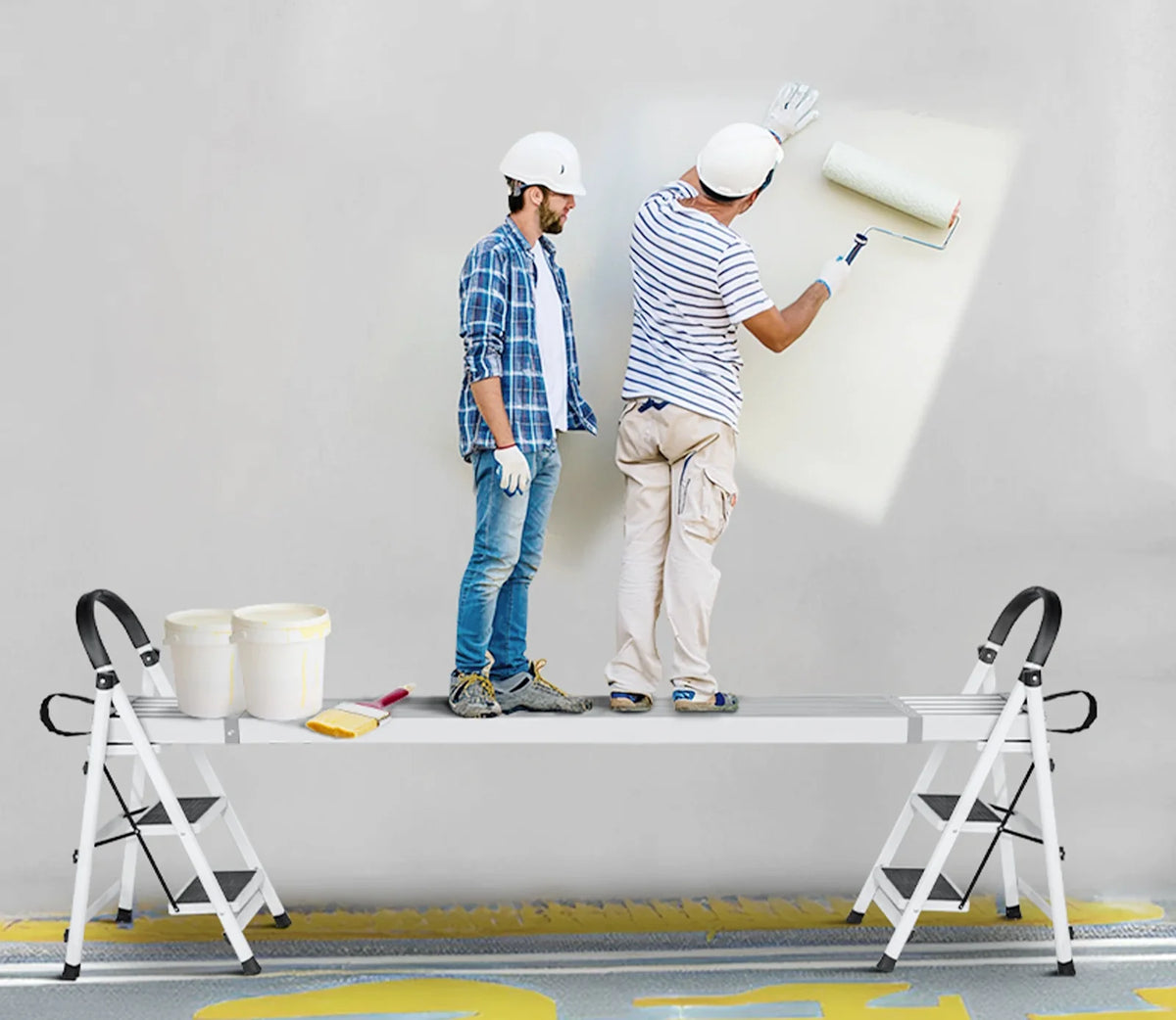 Planche d'échafaudage télescopique en aluminium, 1,8 à 2,7 m