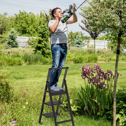 Escabeau avec main courante au jardin – vue 4