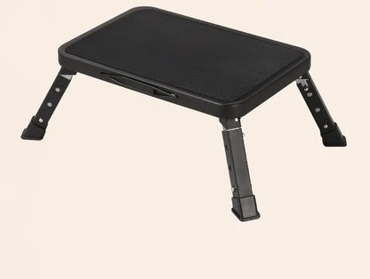 Marche pied pliant extra-plat en métal, 158 kg