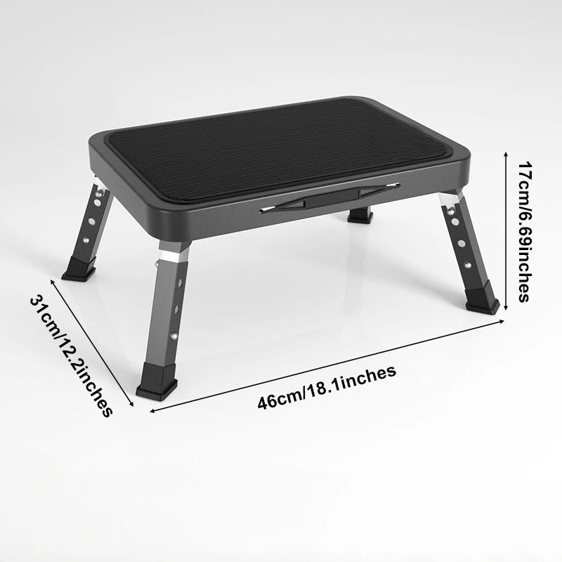 Marchepied pliant métal extra-plat