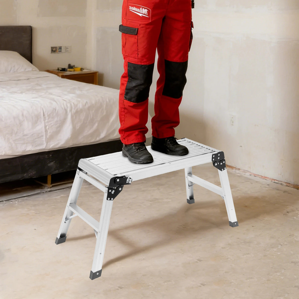 Échelle plateforme aluminium – vue 6