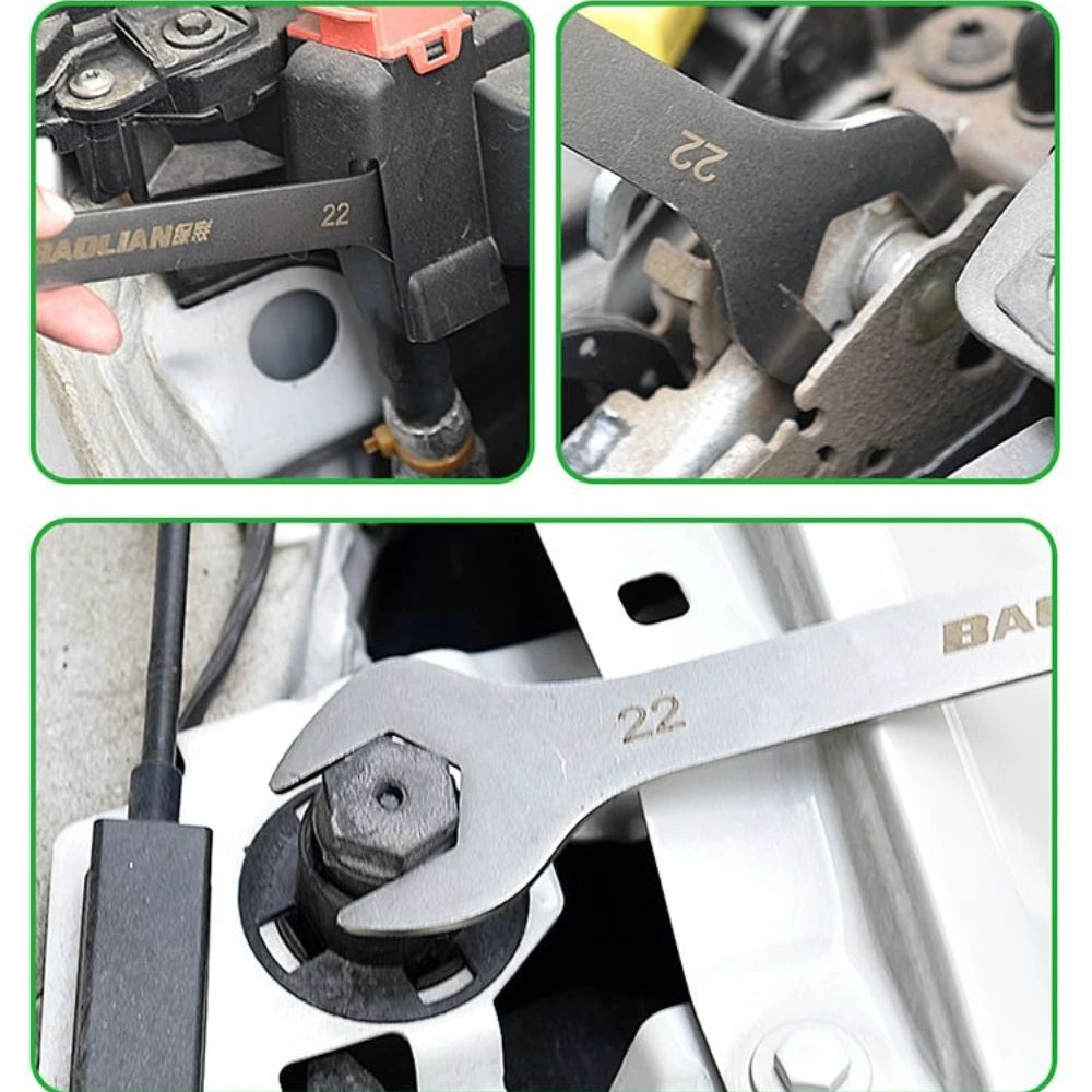 3mm Ultra-thin Open Box Dual-purpose Wrench Set 6-24mm Stainless Steel Spanner Metric Ratcheting Combination Wrench Kit with Bag