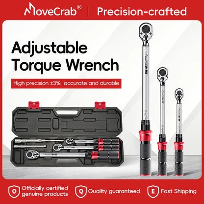 MoveCrab Mechanical Torque Wrench Set 6 Pcs 5-220N.m for Bicycle Motorcycle Auto Industrial Repair Tools Kit