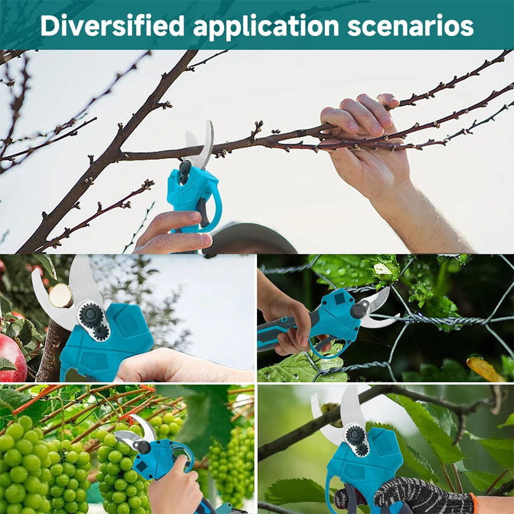 Sécateur électrique pour la taille des arbres fruitiers