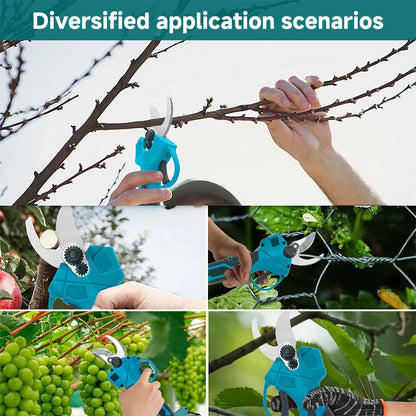 Sécateur électrique pour la taille des arbres fruitiers