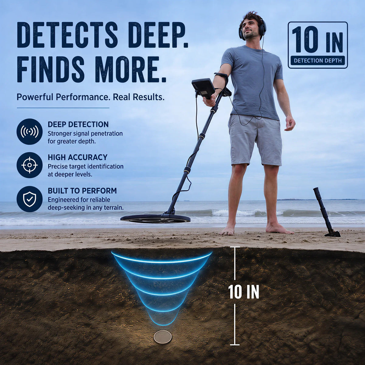 Détecteur de métaux bobine 30 cm – vue 3