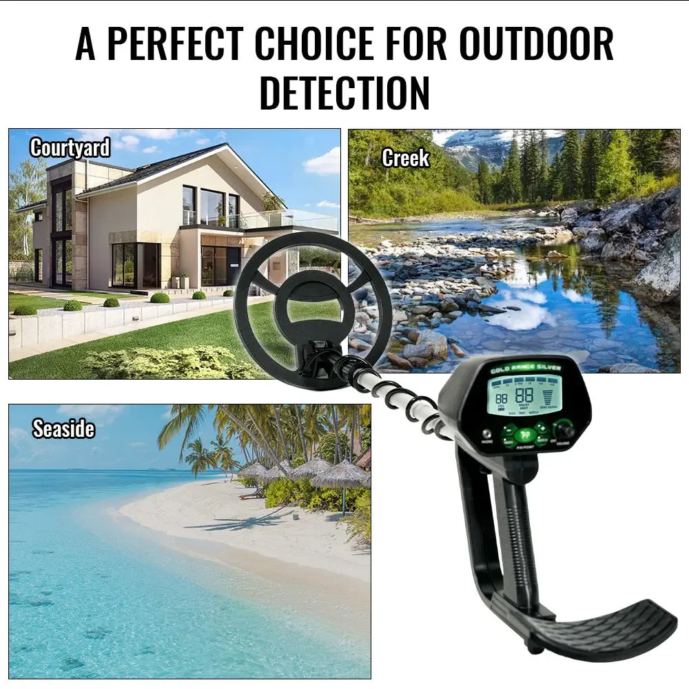 Détecteur de métaux LCD bobine étanche