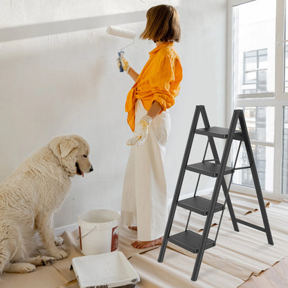 Escabeau 3 marches avec main courante pour peindre un mur – vue 2
