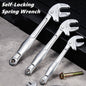 Multifunctional Heavy-Duty Crab Claw Wrench Adjustable Ratchet Wide Jaw Self-Locking Wrench for Home Automotive Pipe Manufacture
