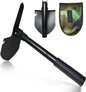 Folding Shovel, Portable Survival Shovel with Compass, Camping Tool kit, car Rescue Tool Shovel, high-Carbon Steel - for Camping