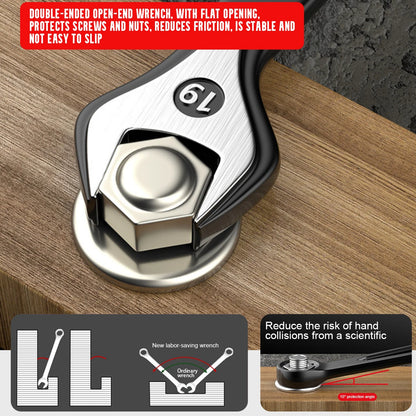 Max Torque  Premium Combination Wrench Set, Chrome Vanadium Steel, Long Pattern Design | Include Metric 6-32mm