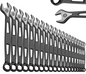 Max Torque  Premium Combination Wrench Set, Chrome Vanadium Steel, Long Pattern Design | Include Metric 6-32mm