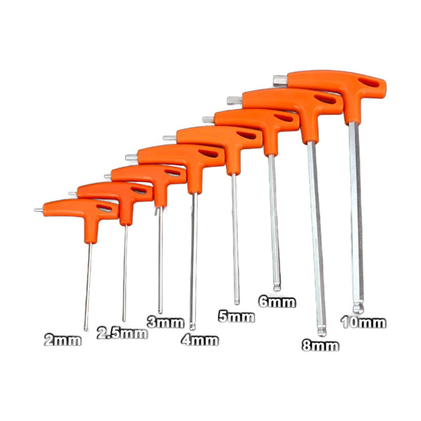 Embouts Allen à tête sphérique avec adaptateur rapide, 2 à 10 mm