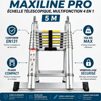 Échelle télescopique MaxiLine Pro 4 en 1 - 5,6 m extensible