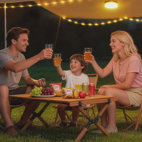 Démonstration de lampes de tente LED