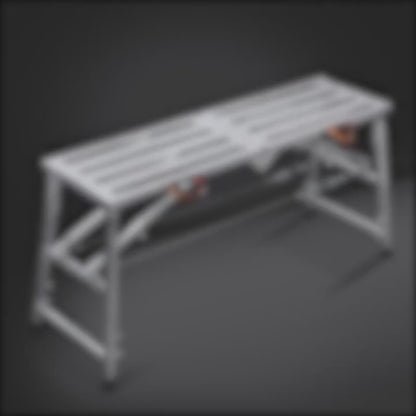 Plateforme pliante en aluminium 150 kg en utilisation