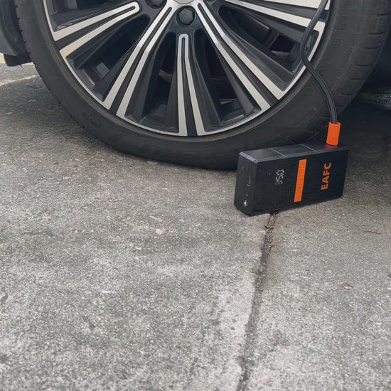 Démonstration du booster de batterie avec compresseur