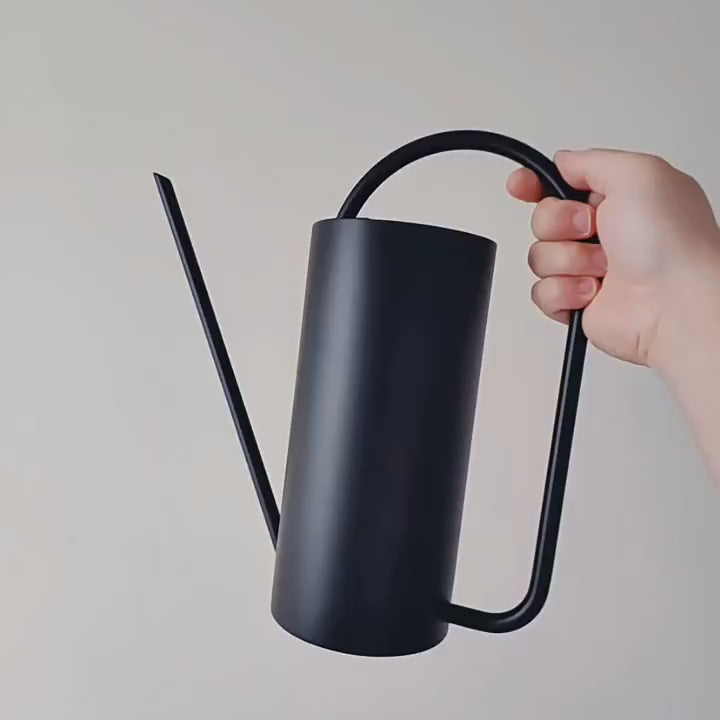 Démonstration d'un arrosoir d'intérieur