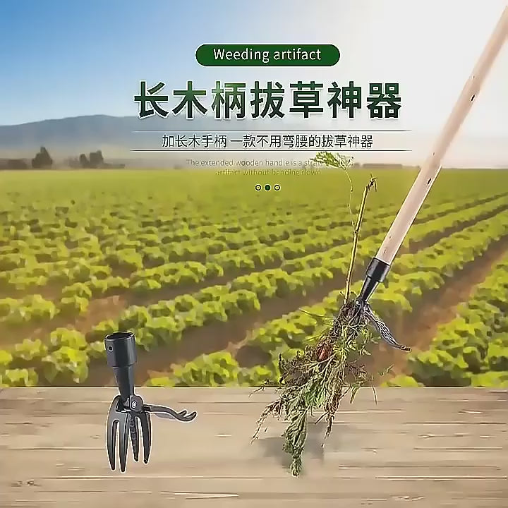 Démonstration d'un désherbeur debout