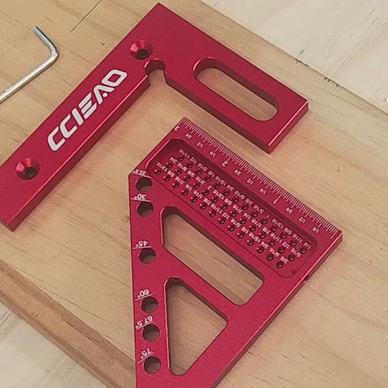 Démonstration de l'équerre 3D multi-angles